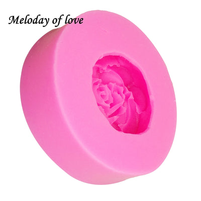 3D Beautiful roses chocolate cake decorating tools DIY fondant silicone mold Wedding cake decoration Flowers soap mold T0170