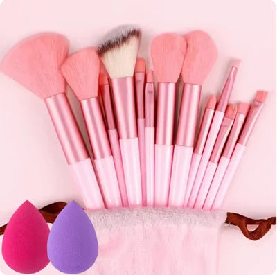 13 PIece Makeup Brushes Set