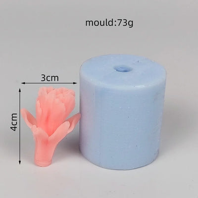 BeautyCosemtics Silicone Pink Rose Mold