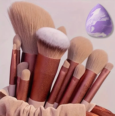 13 PIece Makeup Brushes Set