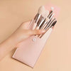 8-Piece Mini Portable Powder Brush Set